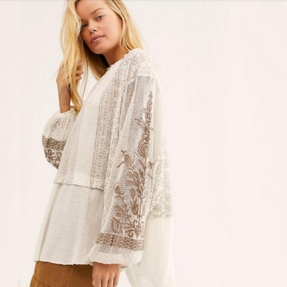 Free People Boho Indigo Dreams Tunic S/M NWT - Picture 1 of 11